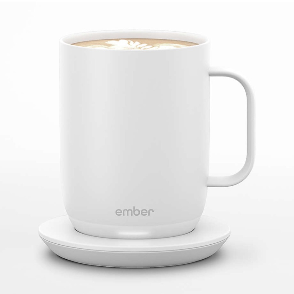 NWOT Ember Smart White Thermal Heated Coffee Tea Mug Cup App 10 oz